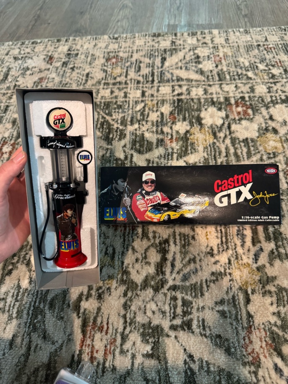 John Force Castrol / Elvis Presley 1998 Gas Pump NIB